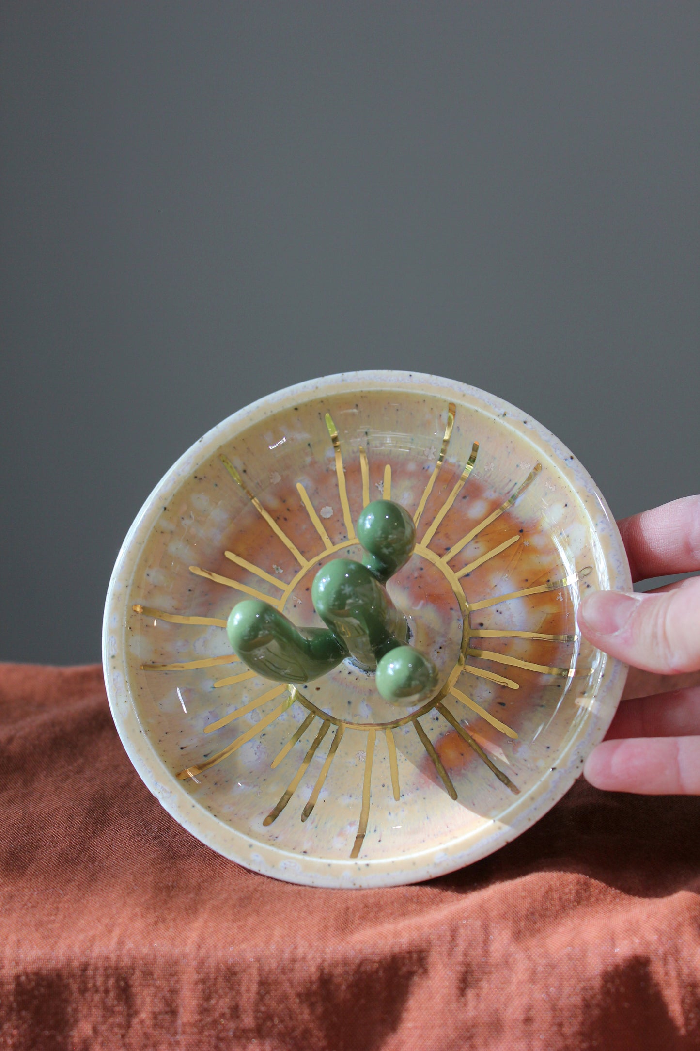 Cactus Sunshine Jewelry Dish