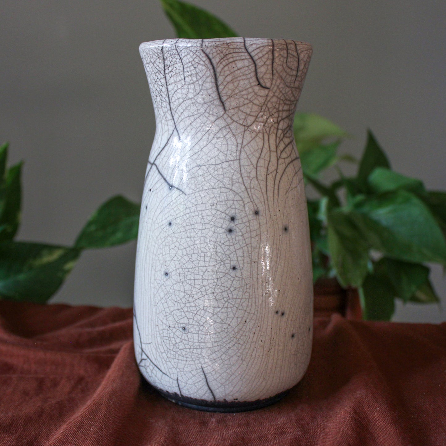 Raku Crackle Vase