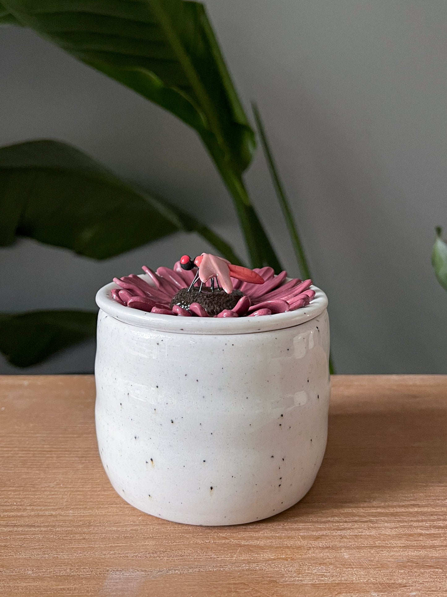 Floral Dragonfly Jar