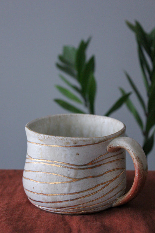 Toasted Gold Wood Fired Mug - 15oz