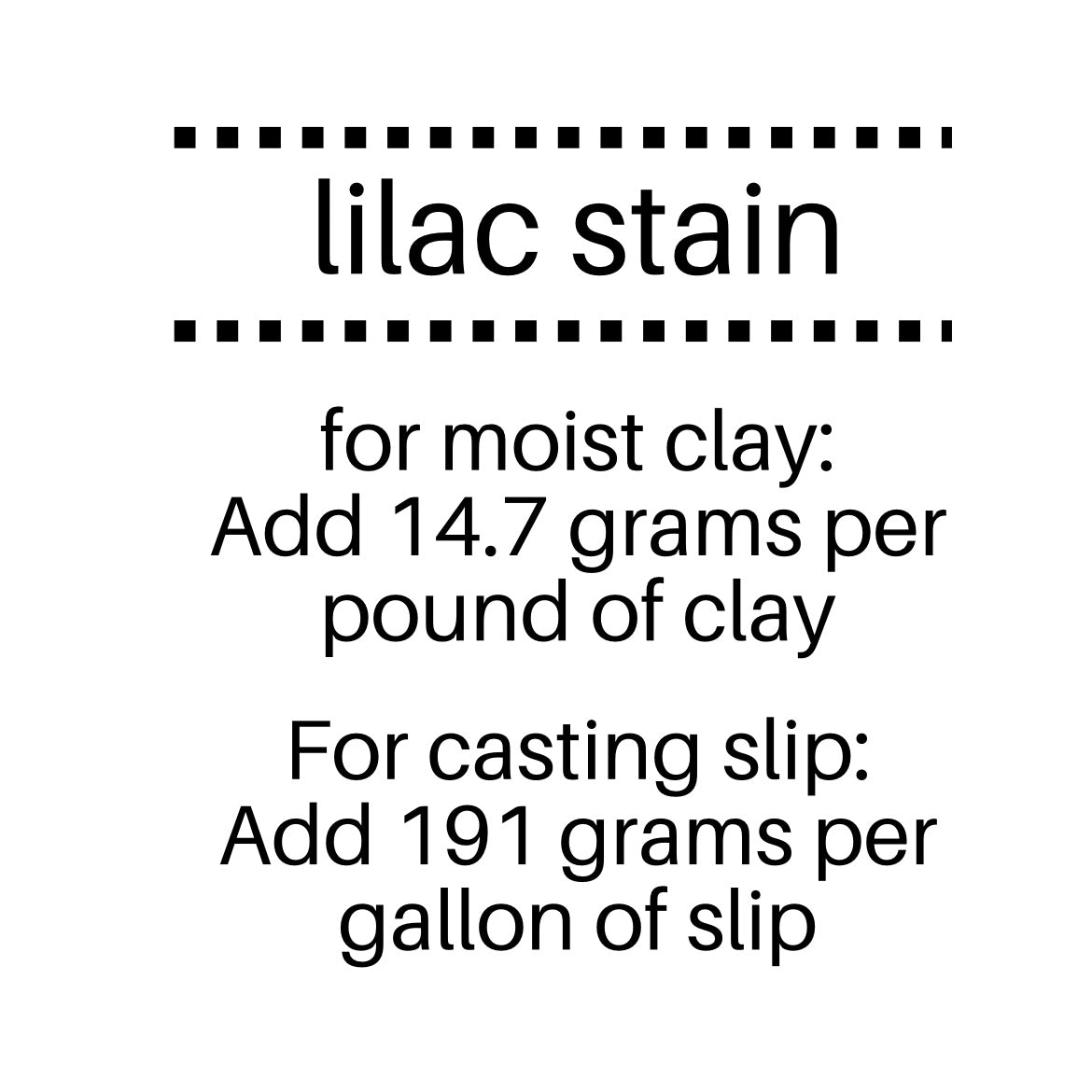 Lilac Ceramic Stain