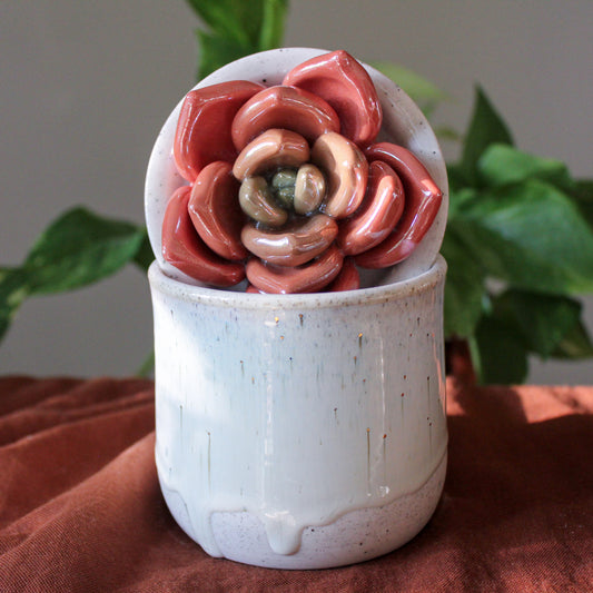 Iridescent Succulent Jar