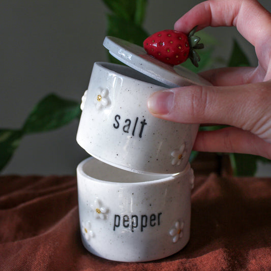 Strawberry Salt & Pepper Stacker