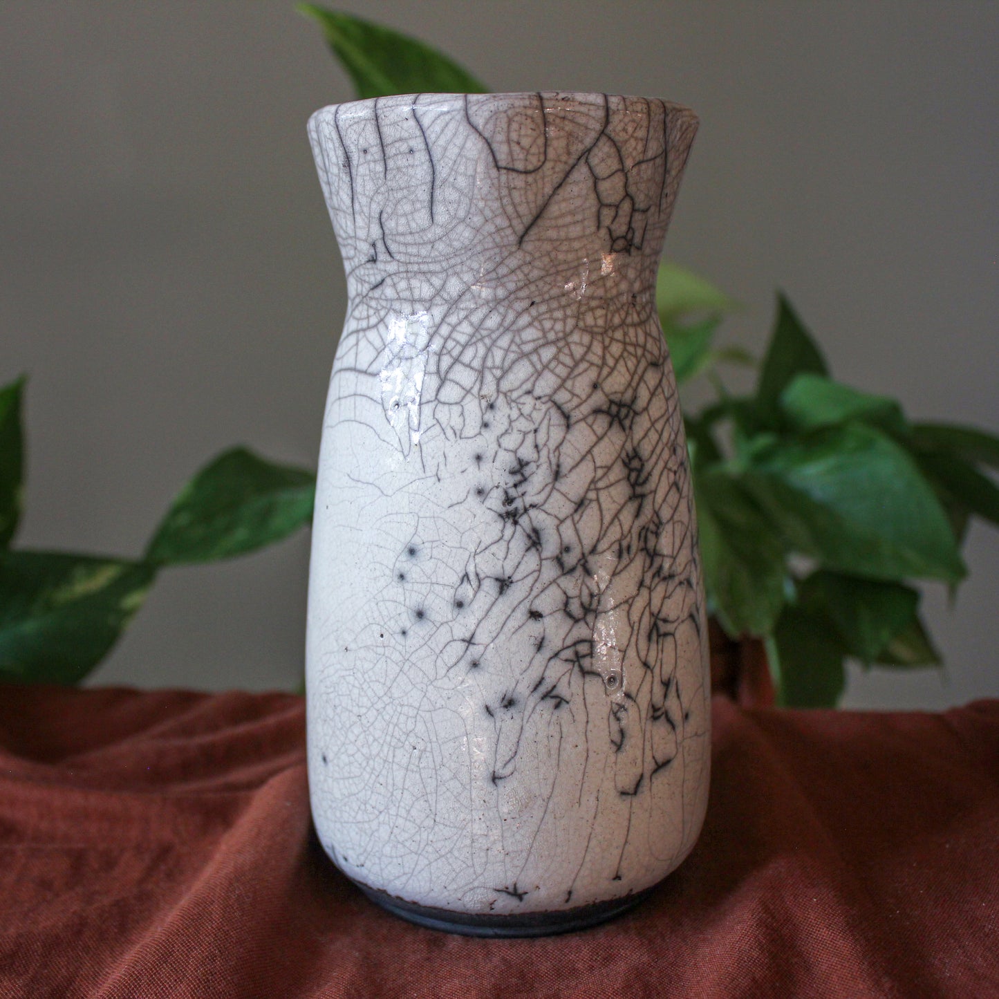 Raku Crackle Vase