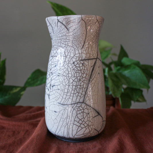 Raku Crackle Vase