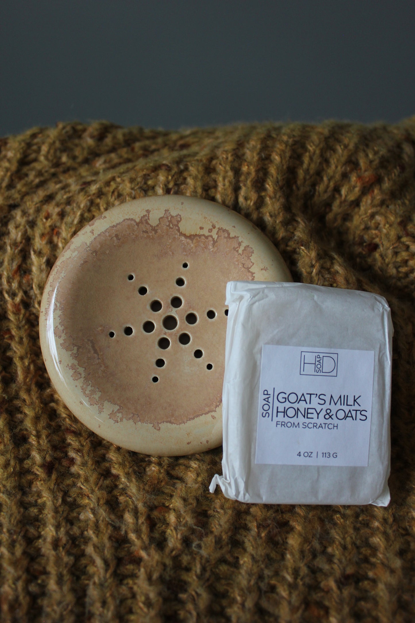 Soap Dish & Goat Milk Soap Bundle