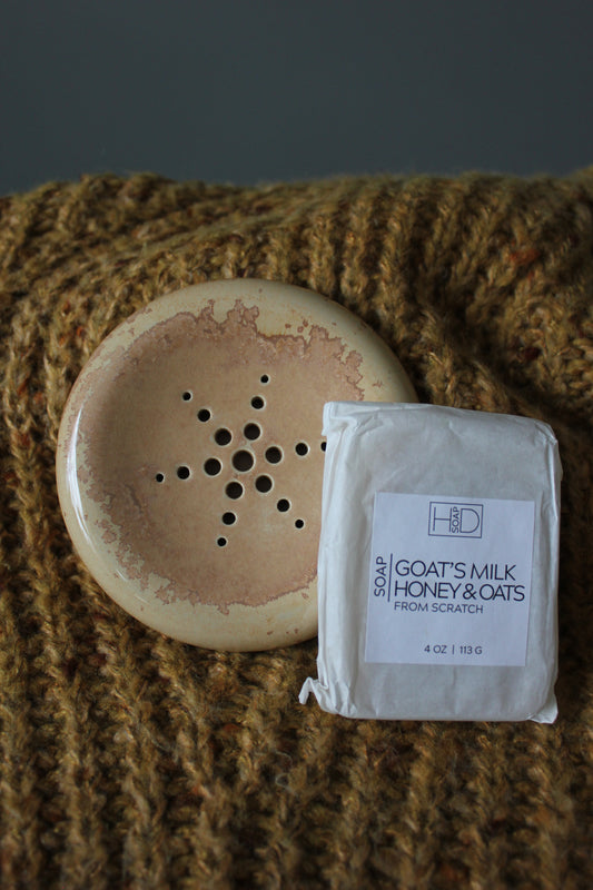 Soap Dish & Goat Milk Soap Bundle
