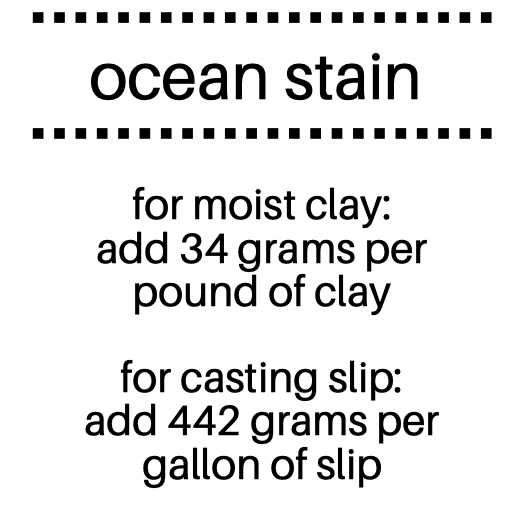 Ocean Ceramic Stain