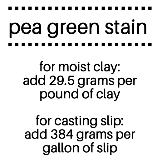 Pea Green Ceramic Stain