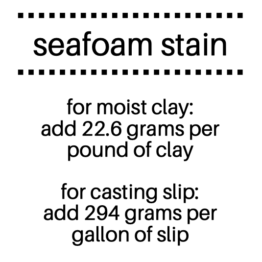 Seafoam Ceramic Stain