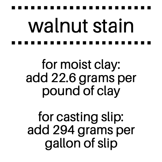 Walnut Ceramic Stain