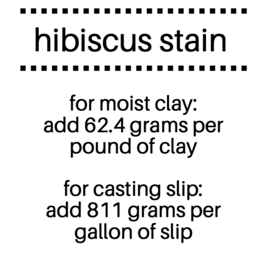 Hibiscus Ceramic Stain