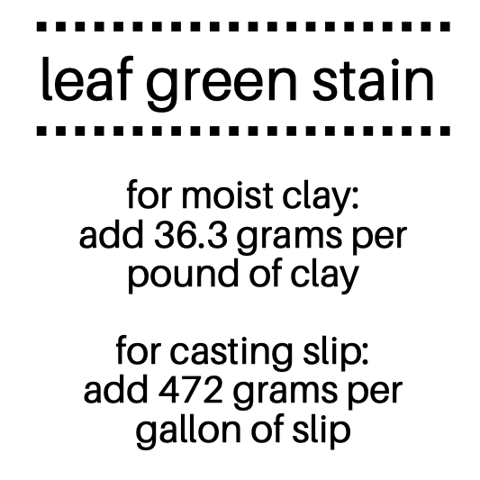 Leaf Green Ceramic Stain