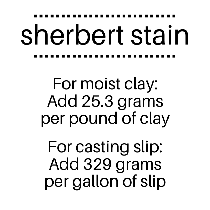 Sherbert Ceramic Stain